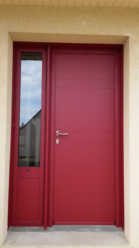 Porte Aluminum Composé Ral 3004