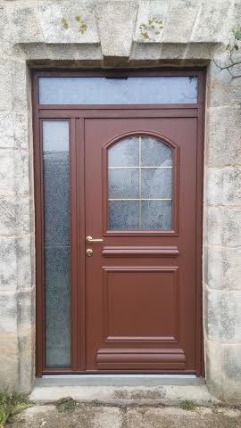 Porte D'entée Aluminium Mars Sablé