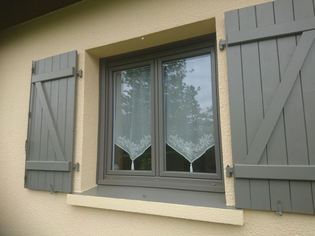 Fenêtre 2 Vantaux PVC Gris 6068
