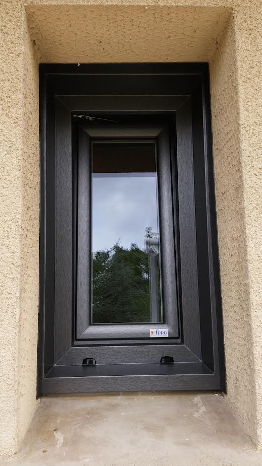 Fenêtre PVC Plaxé Métallic Anthracite